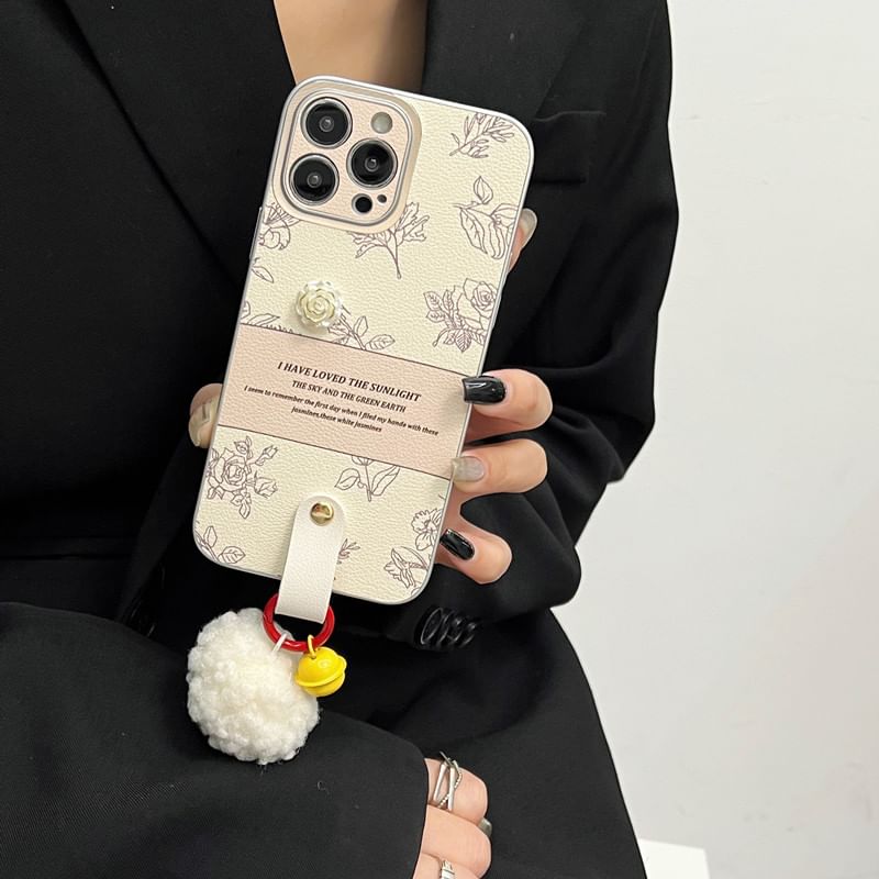 Case Pom Rose Phone Bell