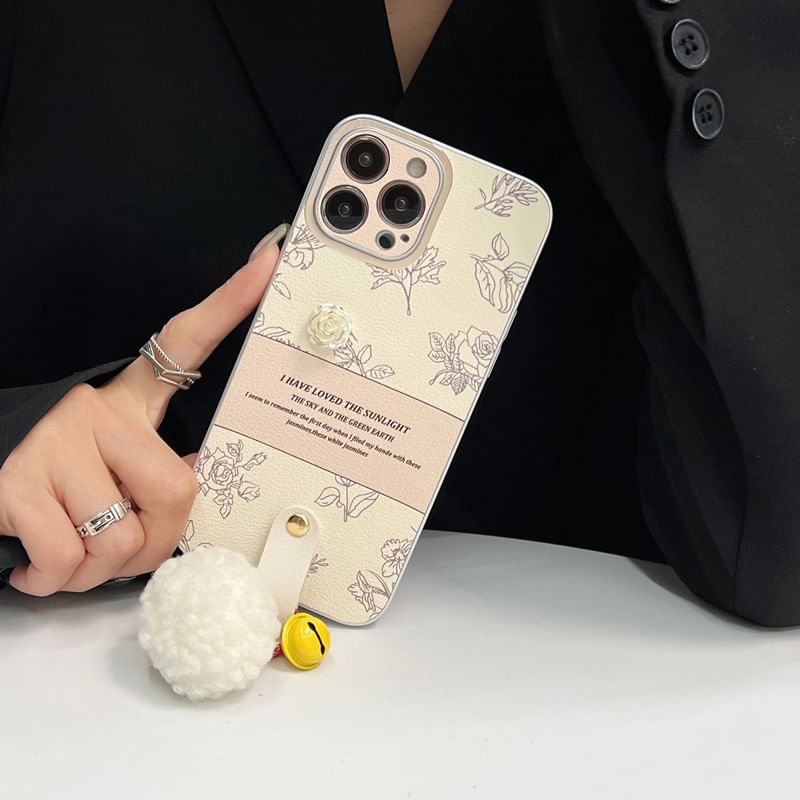 Case Pom Rose Phone Bell
