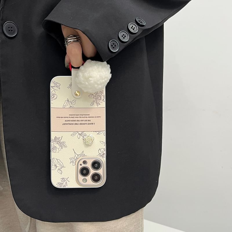 Case Pom Rose Phone Bell