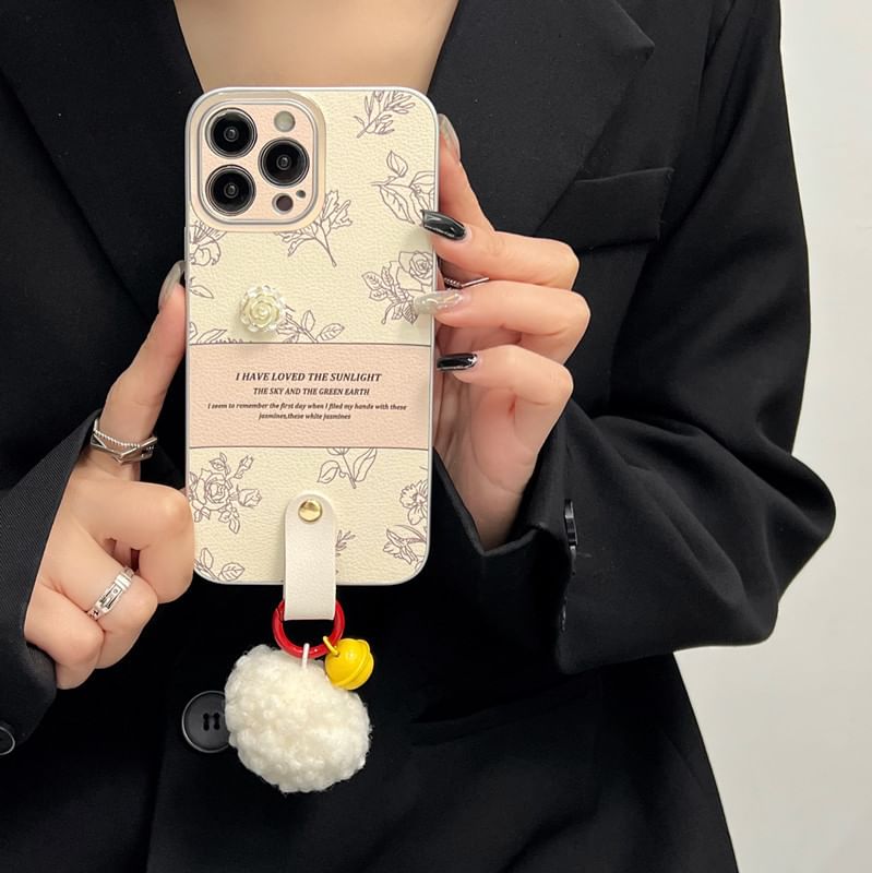 Case Pom Rose Phone Bell