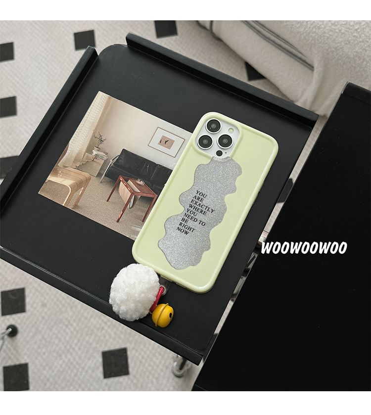 Case Lettering Pom Bell Phone