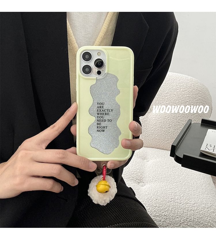 Case Lettering Pom Bell Phone