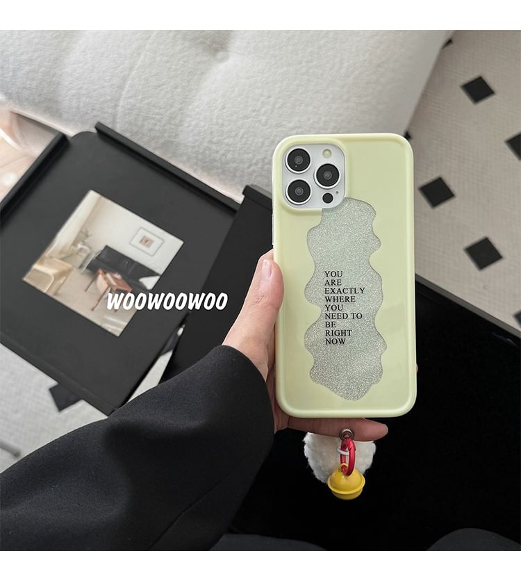 Case Lettering Pom Bell Phone