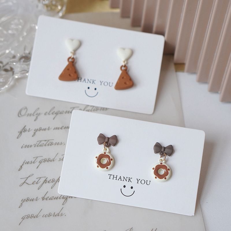 Alloy / Cheese Drop Earring Donut