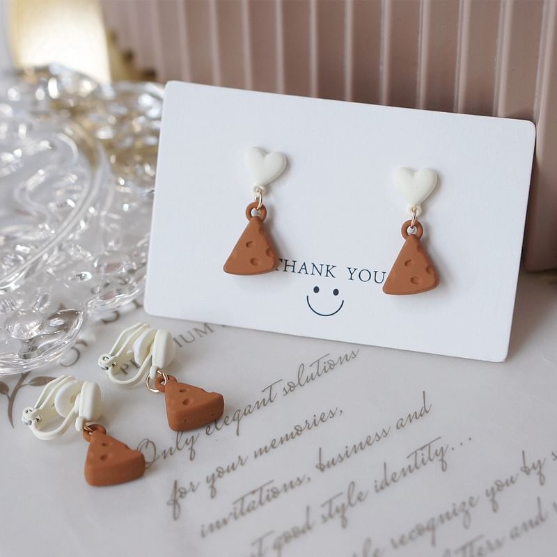 Alloy / Cheese Drop Earring Donut