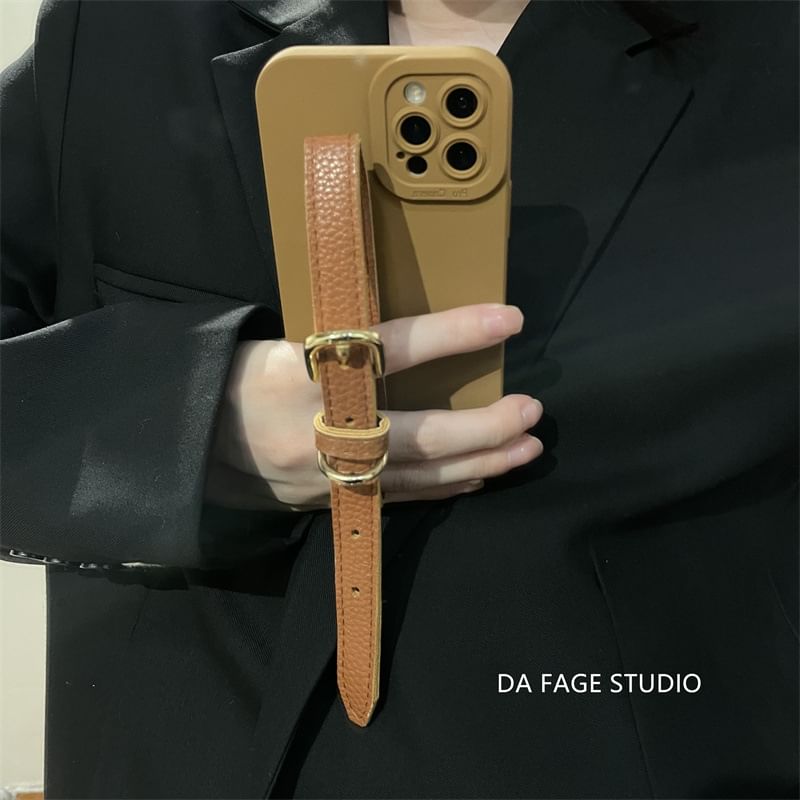 Faux Phone Case Pearl Strap