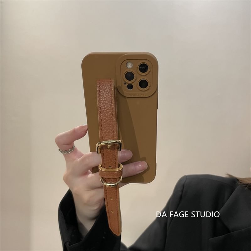 Faux Phone Case Pearl Strap