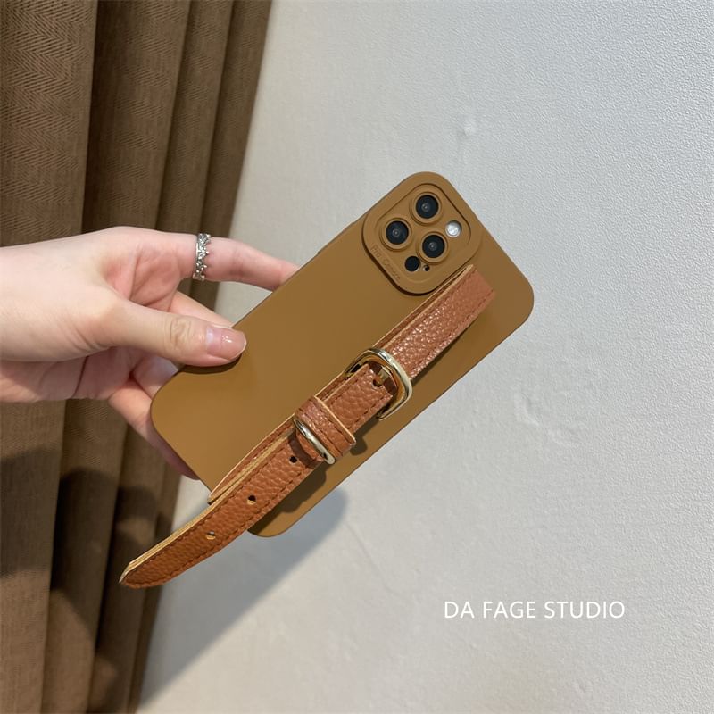 Faux Phone Case Pearl Strap