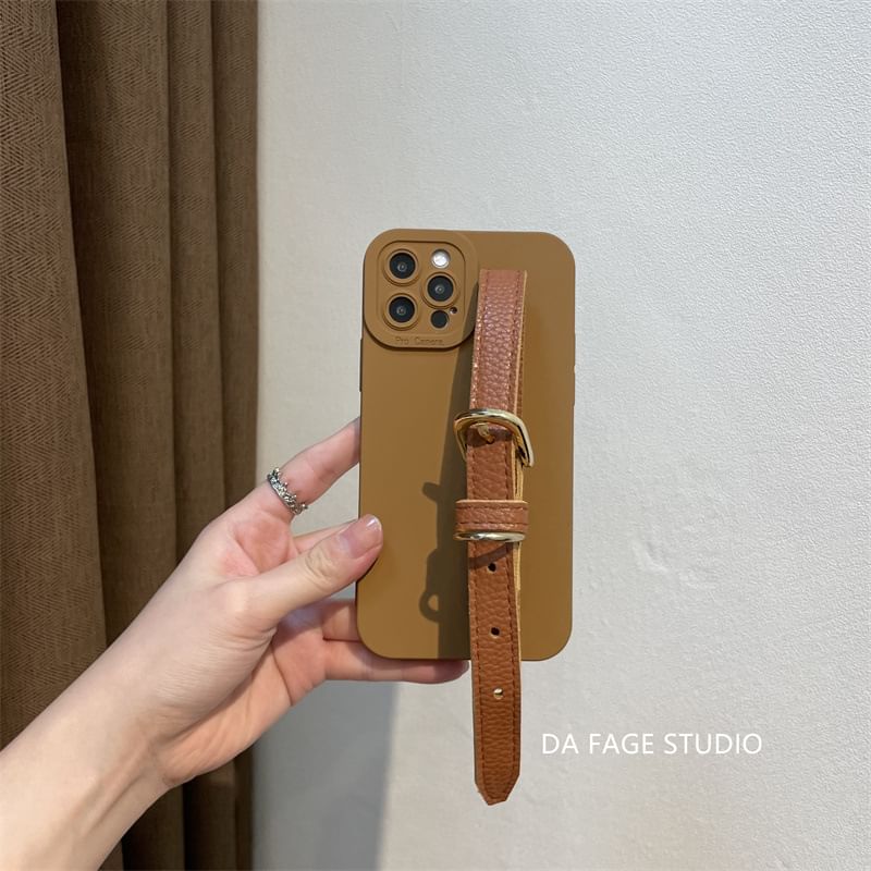 Faux Phone Case Pearl Strap