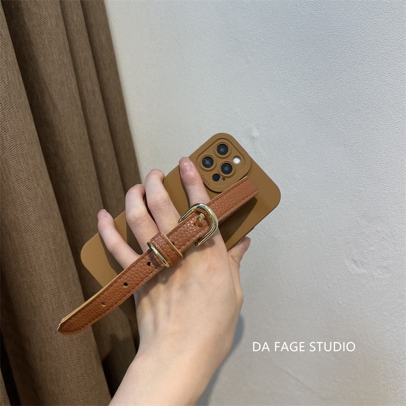 Faux Phone Case Pearl Strap