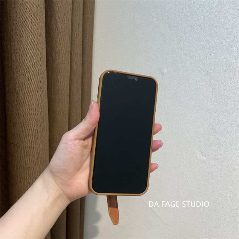 Faux Phone Case Pearl Strap