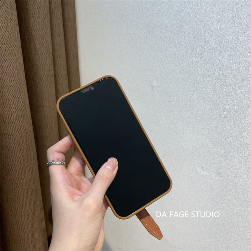 Faux Phone Case Pearl Strap