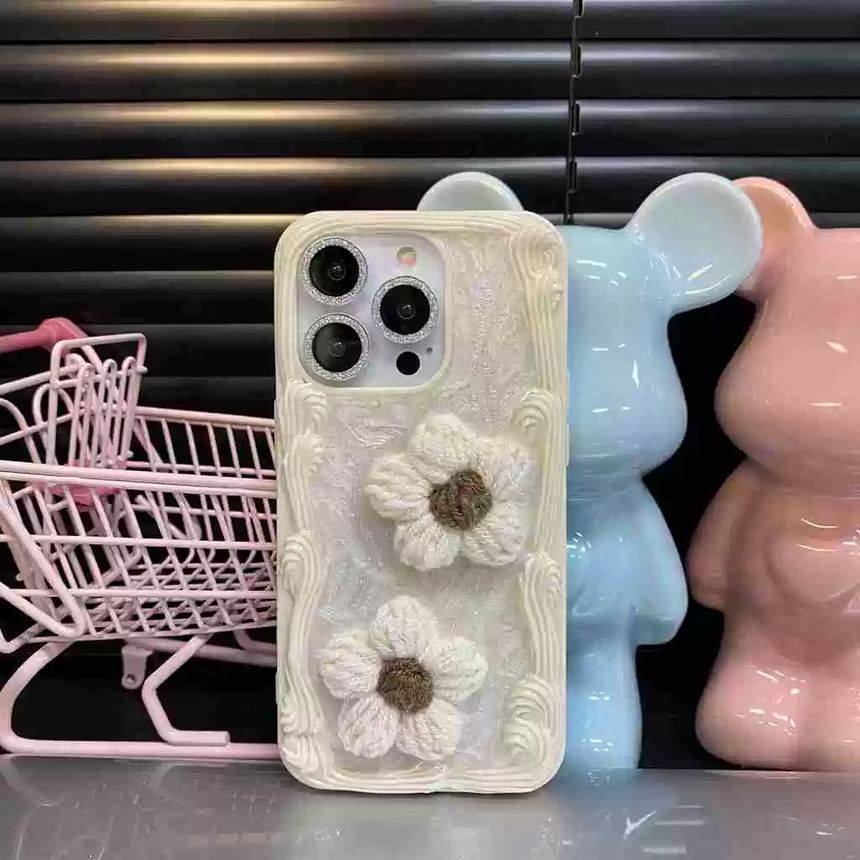 Yarn Floral Phone Case