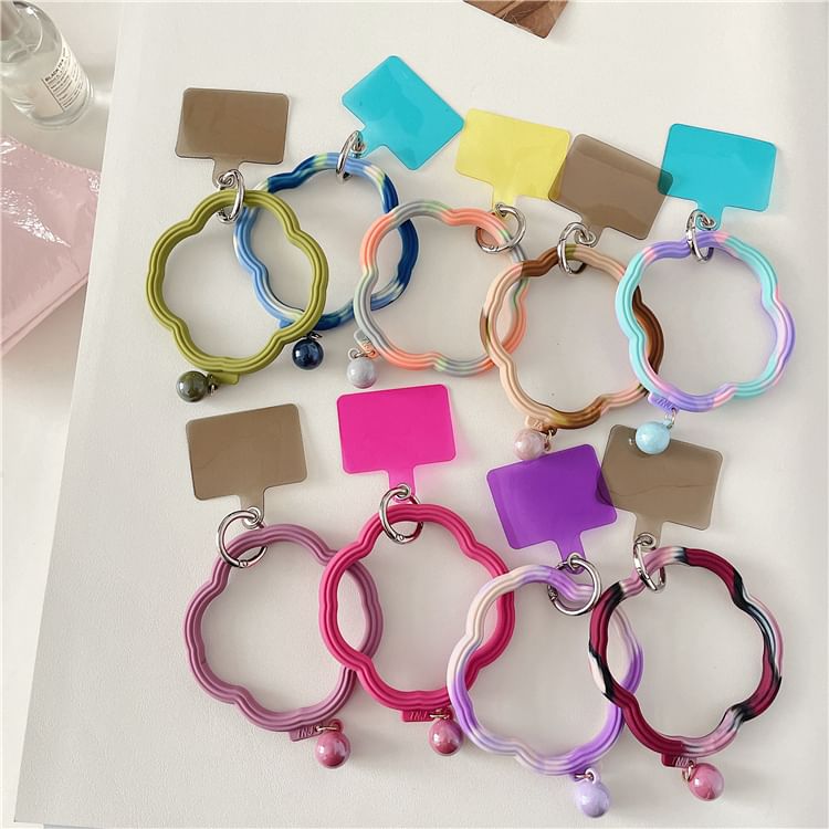 Hoop Phone Wavy Lanyard Pad Strap with