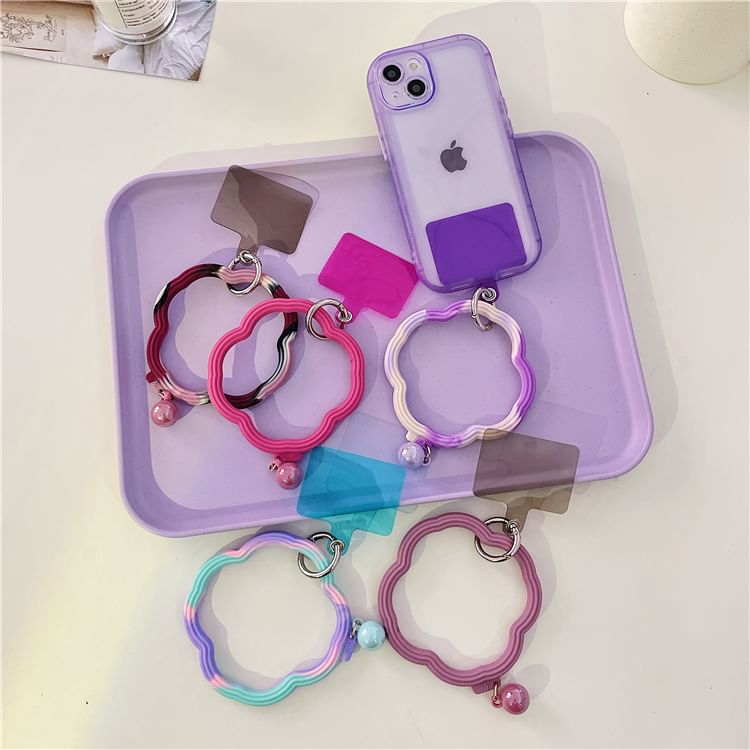 Hoop Phone Wavy Lanyard Pad Strap with