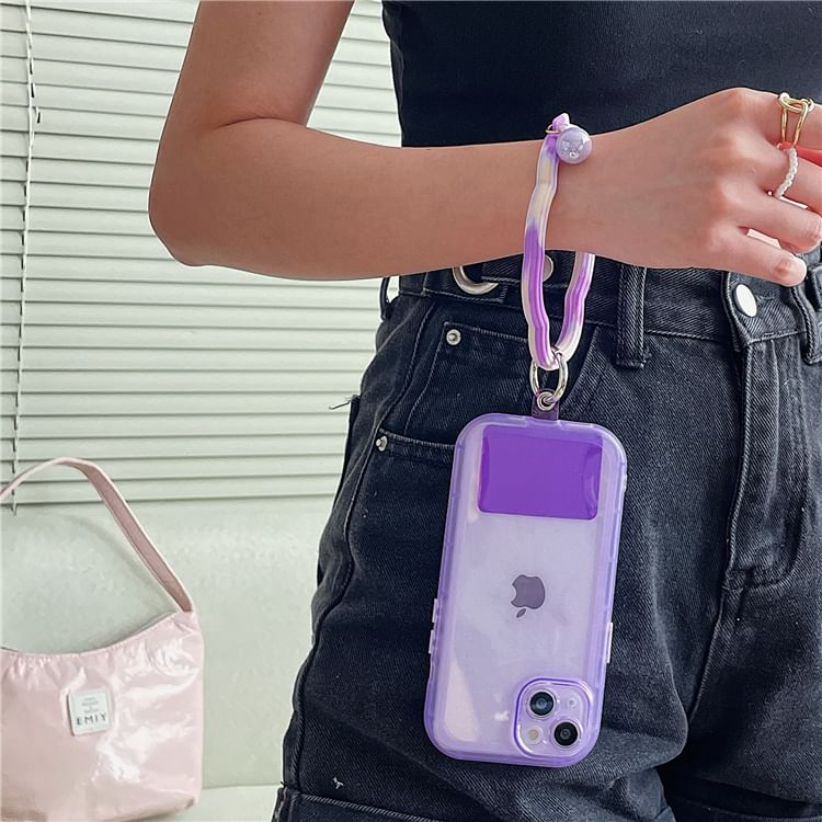 Hoop Phone Wavy Lanyard Pad Strap with
