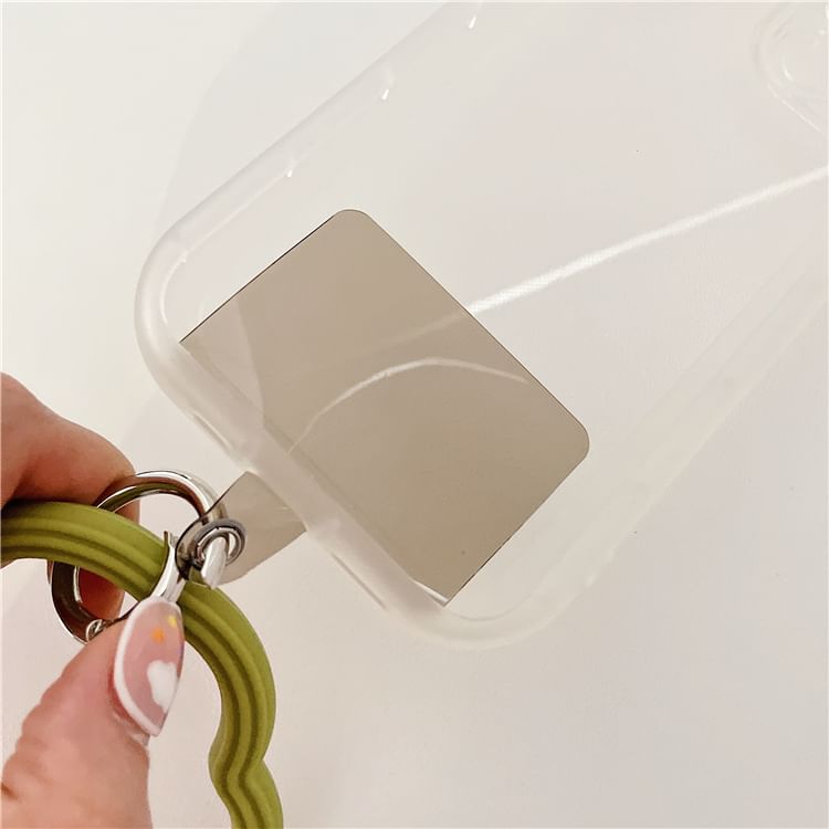 Hoop Phone Wavy Lanyard Pad Strap with