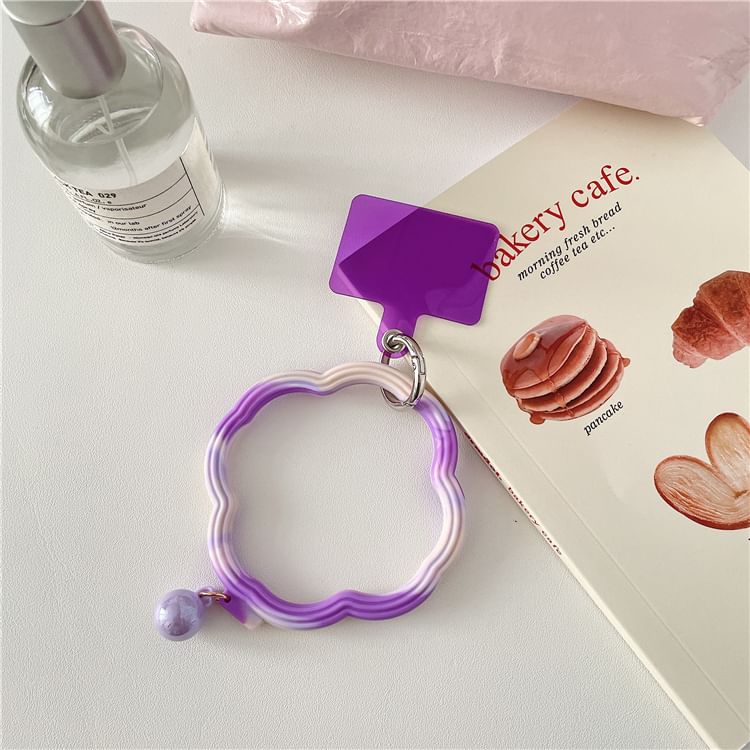 Hoop Phone Wavy Lanyard Pad Strap with