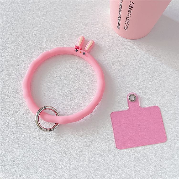 Phone Hoop with Pad Lanyard Strap Animal