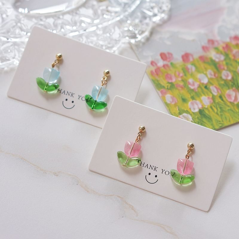 Tulip Alloy Earring Drop