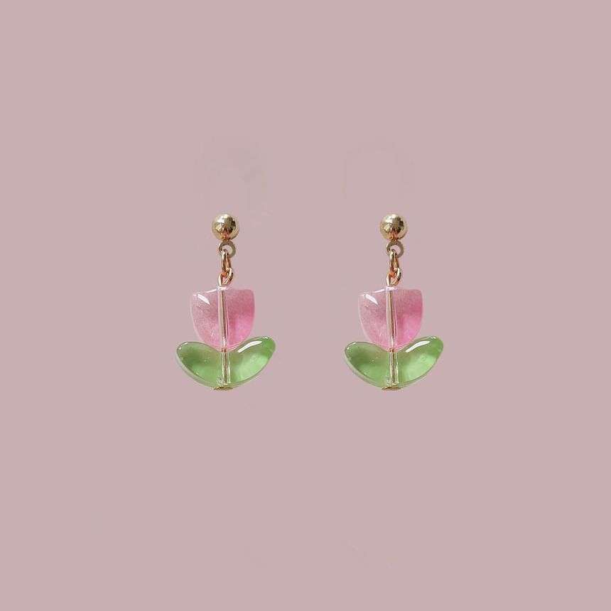Tulip Alloy Earring Drop