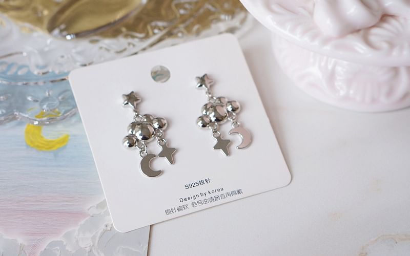 Cloud Dangle Alloy Moon Star Earring