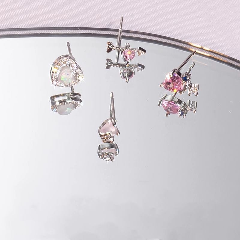 Set Stud Rhinestone Ear