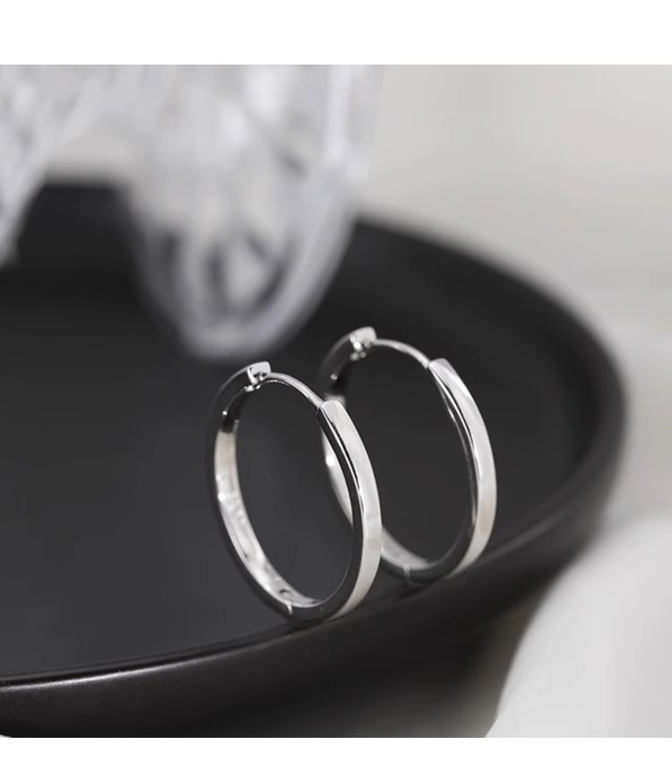 Silver Hoop Earring Sterling