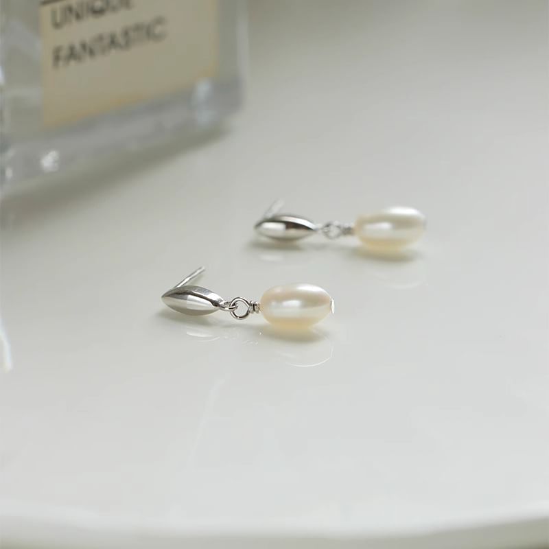 Faux Drop Earring Pearl