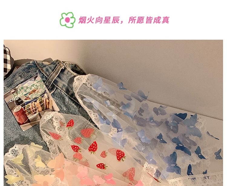 Scarf (Various Head Designs) Trim Lace Triangle