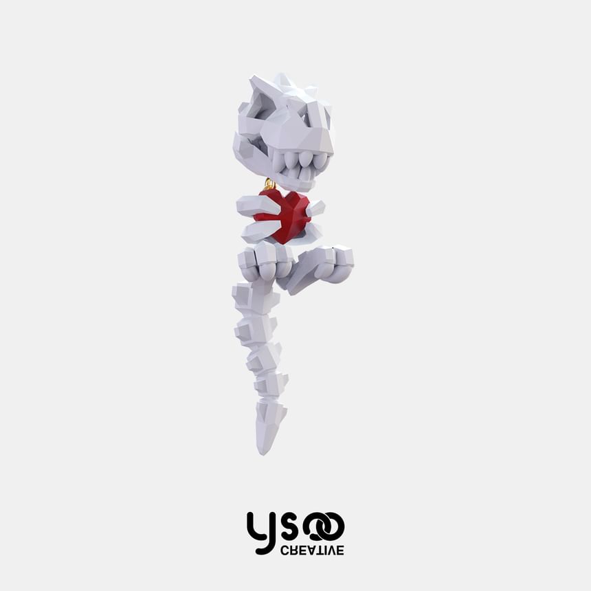 Stud Dinosaur / Clip-On Ear Earring