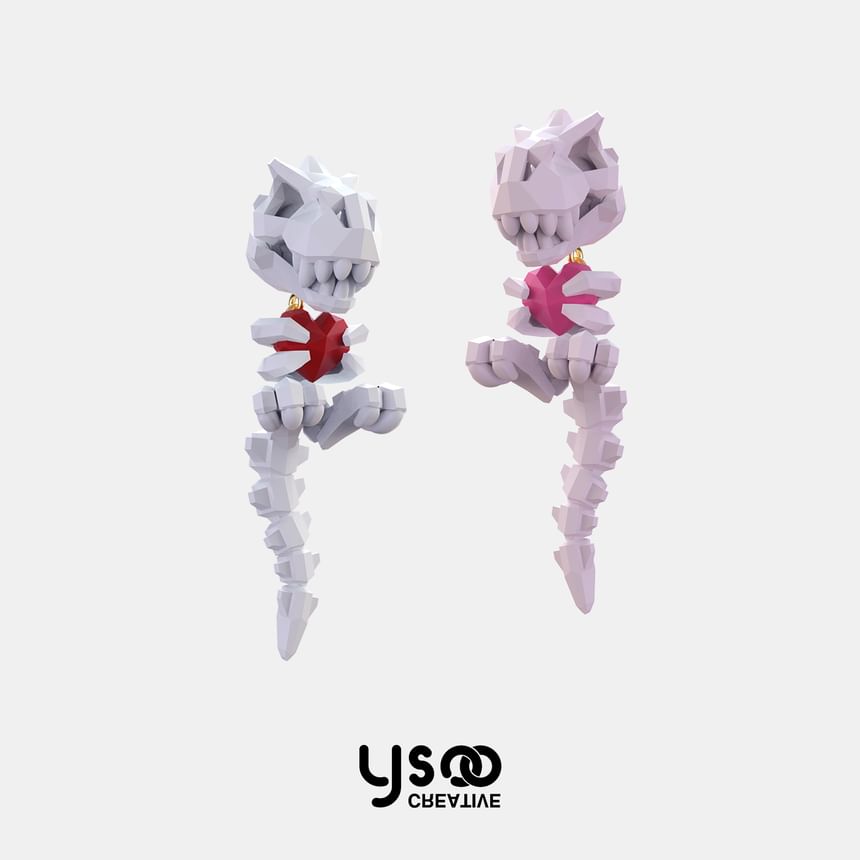 Stud Dinosaur / Clip-On Ear Earring