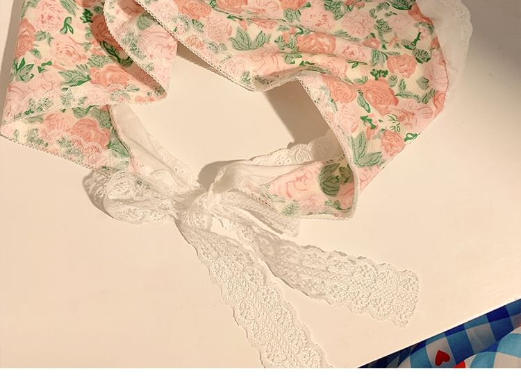 Scarf (Various Floral Print Head Designs) Triangle