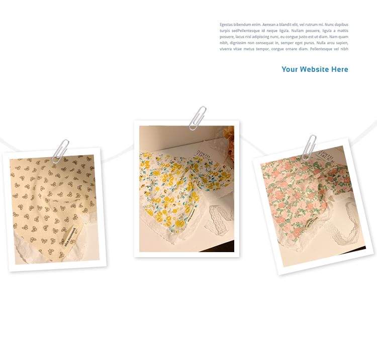 Scarf (Various Floral Print Head Designs) Triangle