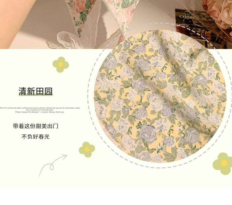 Scarf (Various Floral Print Head Designs) Triangle