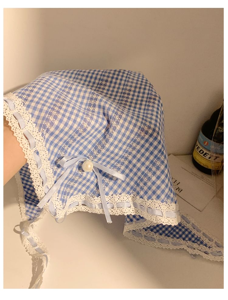 Scarf Lace Trim Triangle Set Scrunchie Head Designs) (Various /
