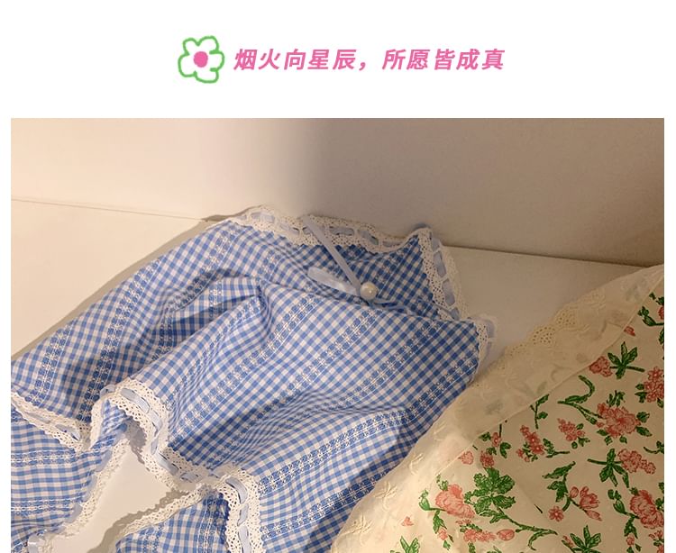 Scarf Lace Trim Triangle Set Scrunchie Head Designs) (Various /