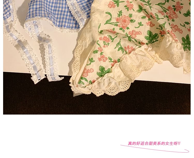 Scarf Lace Trim Triangle Set Scrunchie Head Designs) (Various /