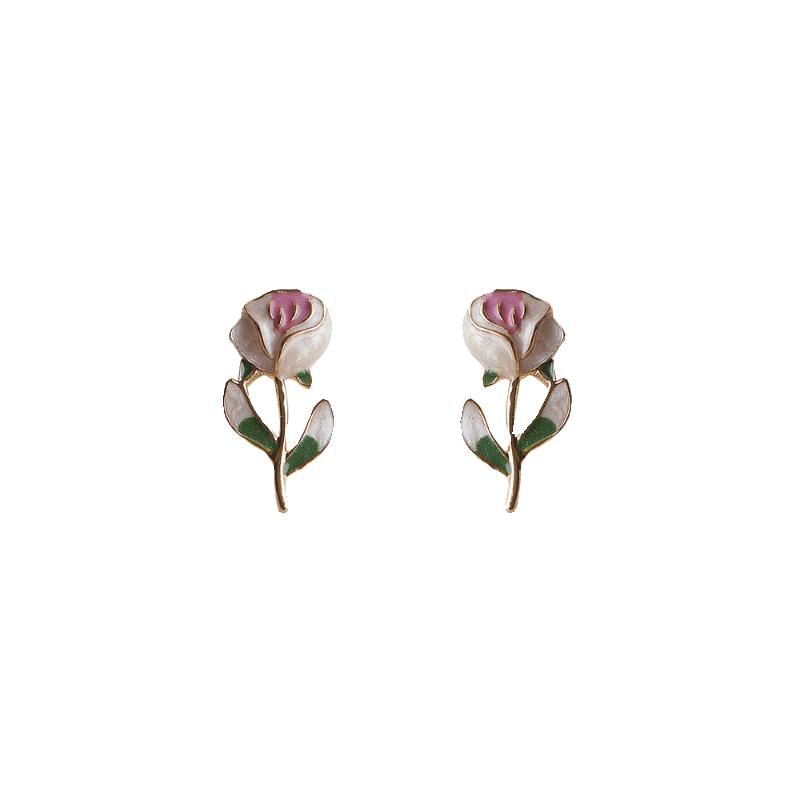 Alloy Stud Earring Floral