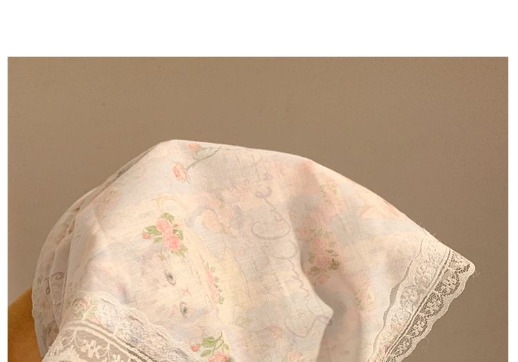 Print Designs) Trim Bandana (Various Lace Headband