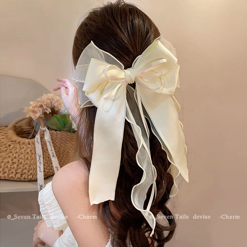 Clip Bow Hair Organza