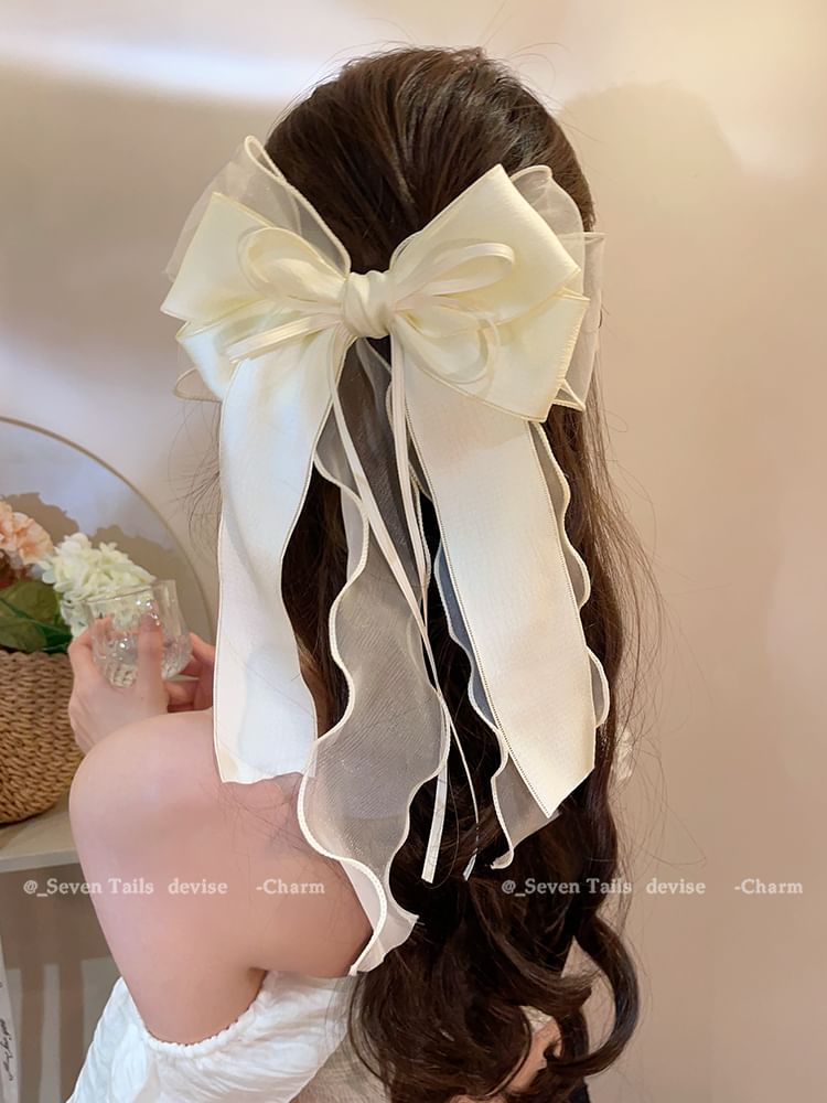 Clip Bow Hair Organza