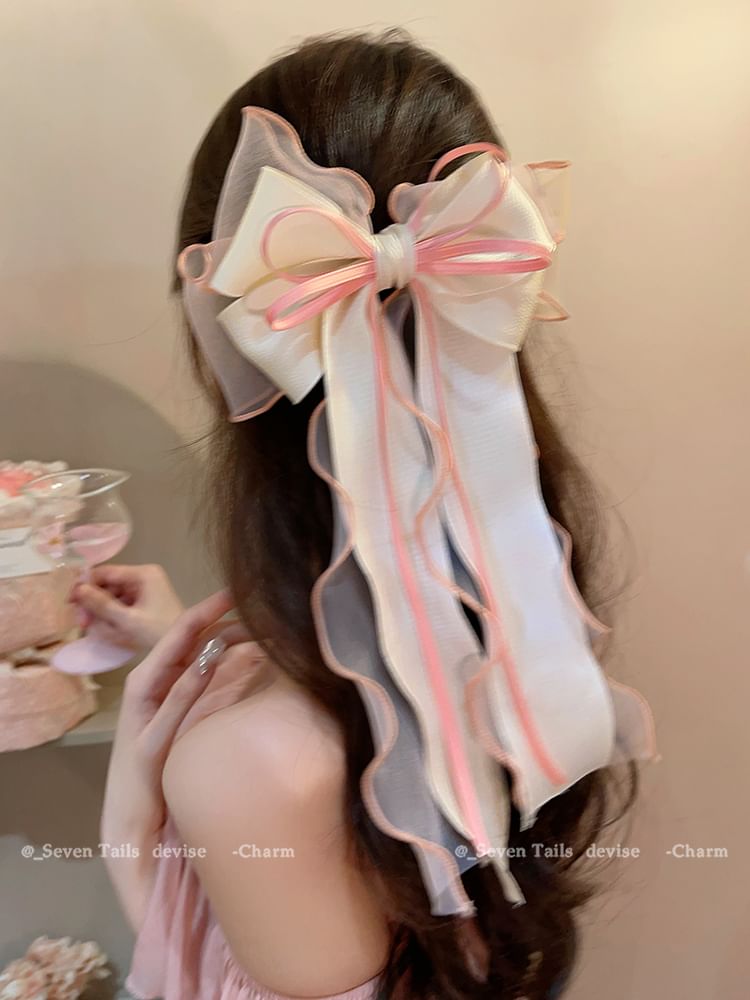 Clip Bow Hair Organza