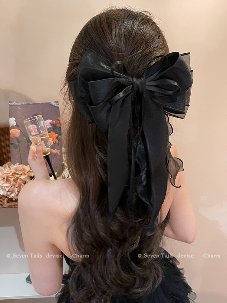 Clip Bow Hair Organza