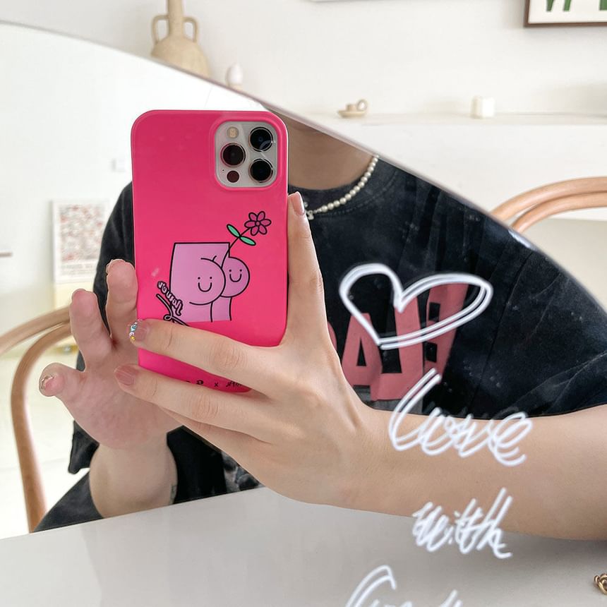 Case Butt Floral Phone