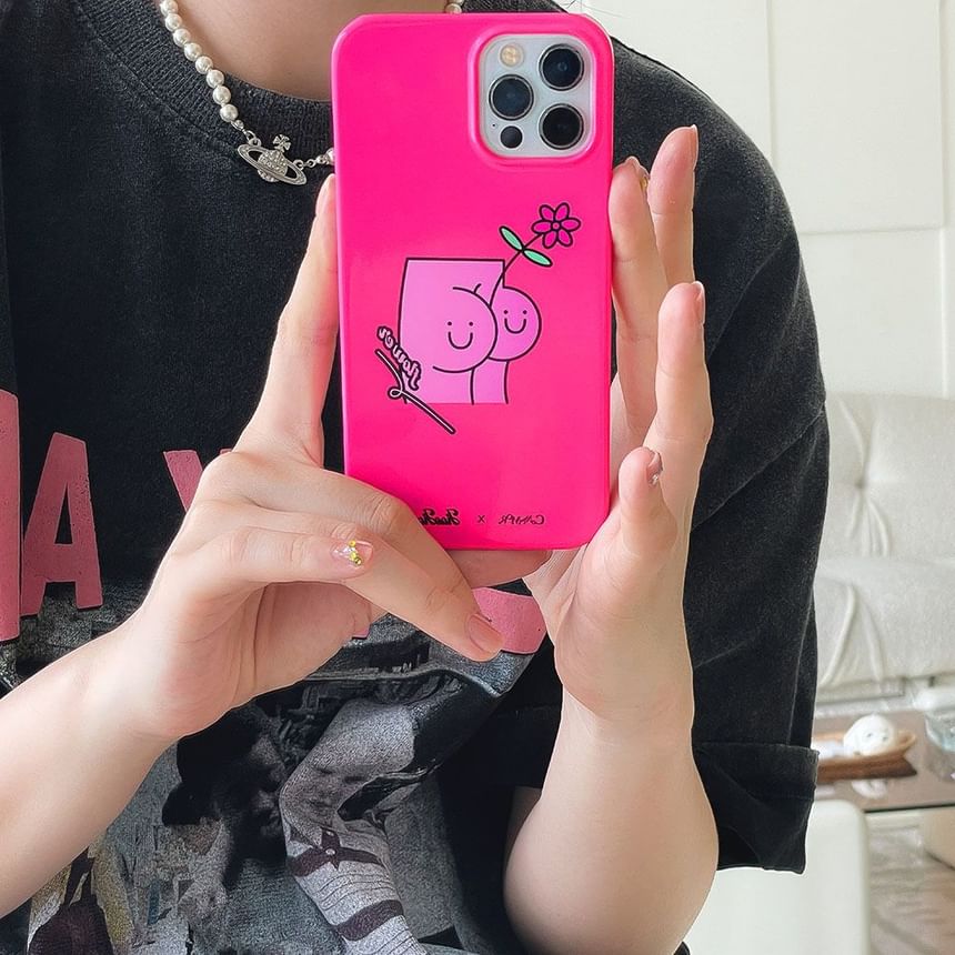 Case Butt Floral Phone