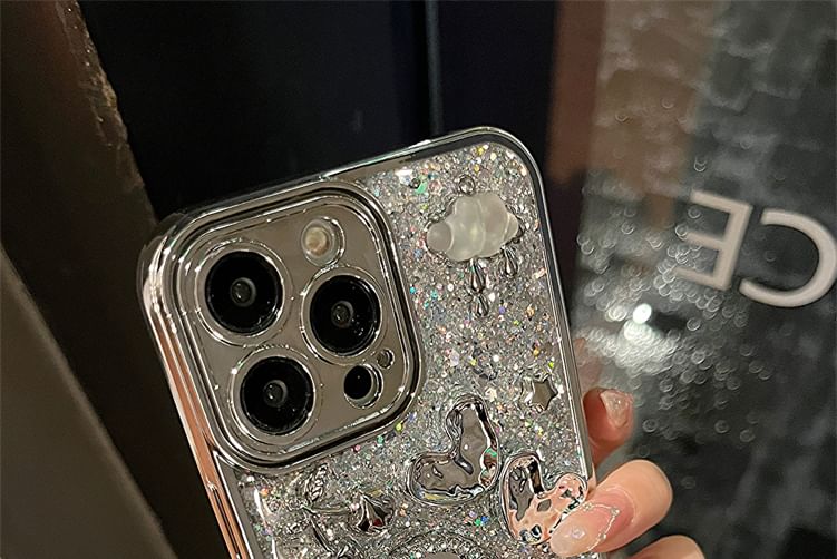 Phone Case Mirrored Set / Heart Strap