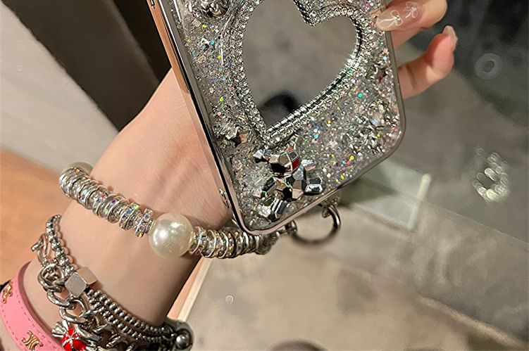 Phone Case Mirrored Set / Heart Strap