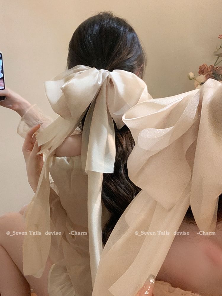 Fabric Hair Clip Bow