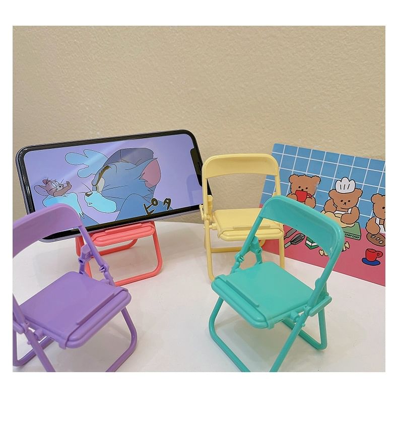Plastic Chair Phone Desktop Stand